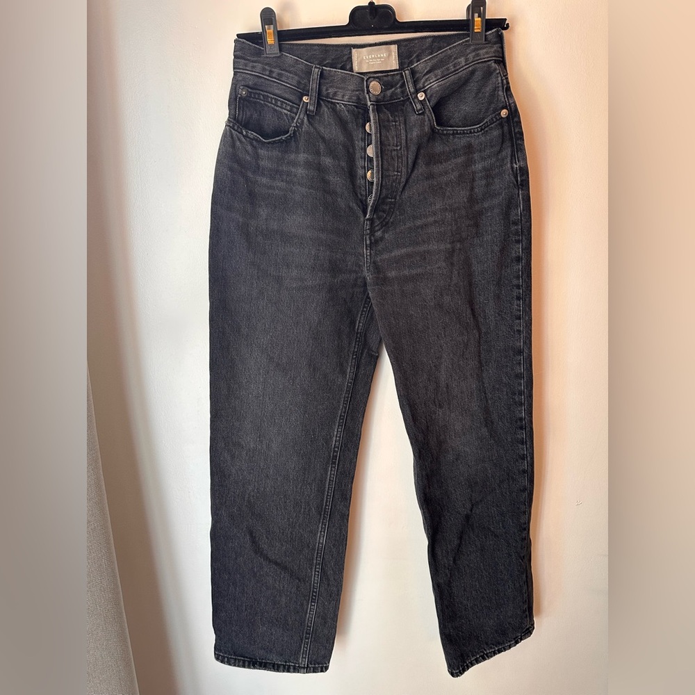 Everlane 90s Way High Jean in washed black size 26